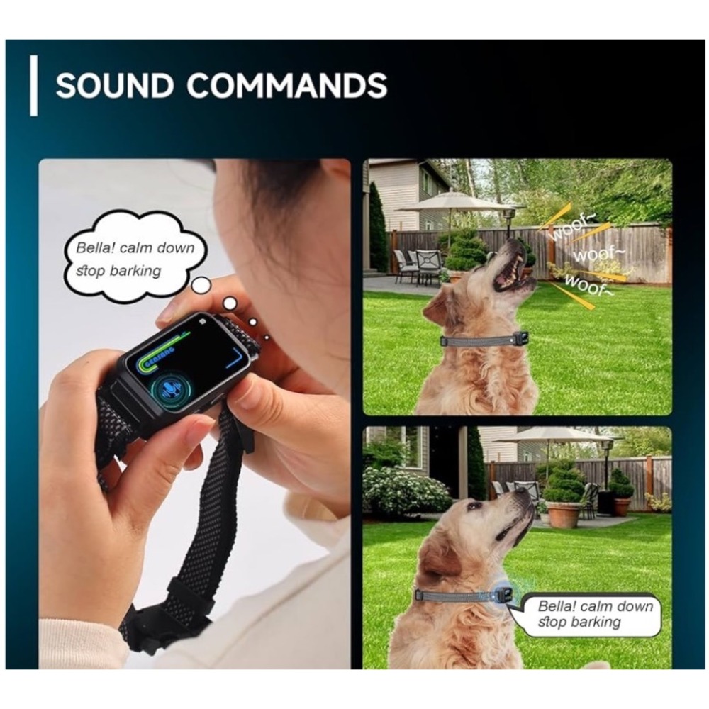 Gensang AI Electronic Dog Collar Anti‎ Barking Training Device GS AC02